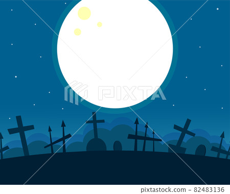 Night cemetery, Idea for Halloween Night cemetery, Idea for Halloween 82483136