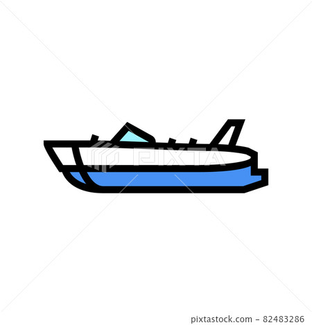 deck boat color icon vector illustration deck boat color icon vector illustration 82483286