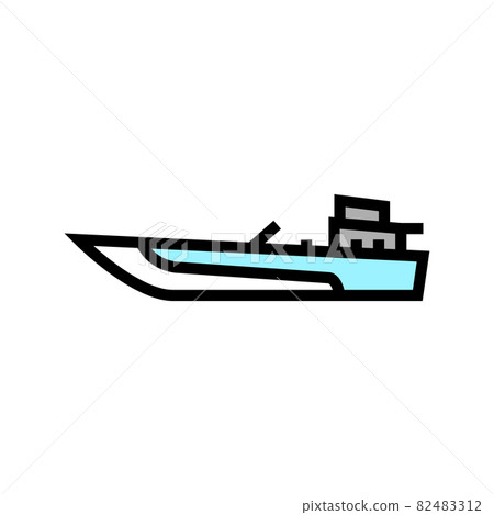 jet boat color icon vector illustration jet boat color icon vector illustration 82483312