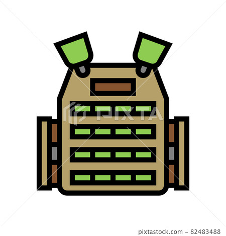 body armor color icon vector illustration body armor color icon vector illustration 82483488