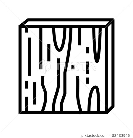 plywood timber line icon vector illustration 82483946