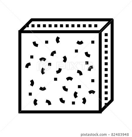 fiber board line icon vector illustration fiber board line icon vector illustration 82483948