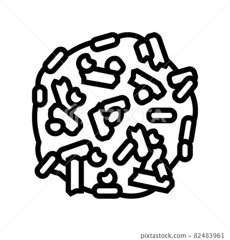 wood pellets line icon vector illustration wood pellets line icon vector illustration 82483961