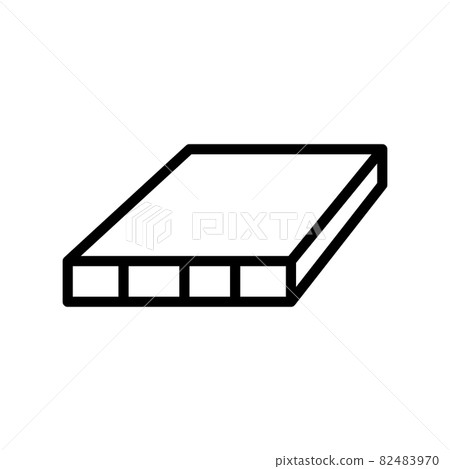 flush door shutters line icon vector illustration flush door shutters line icon vector illustration 82483970