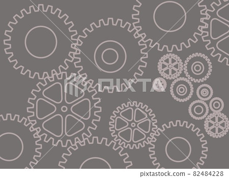 Simple gear design illustration Simple gear design illustration 82484228