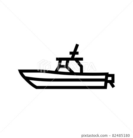 center console boat line icon vector illustration 82485180