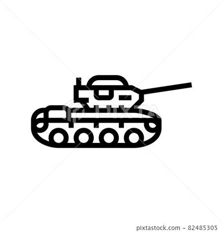 tank machine line icon vector illustration tank machine line icon vector illustration 82485305