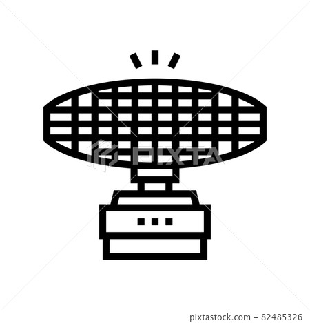 radar equipment line icon vector illustration 82485326