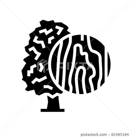 maple wood glyph icon vector illustration maple wood glyph icon vector illustration 82485384