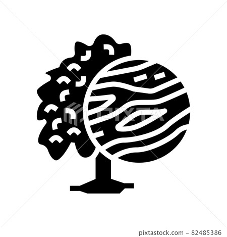 mango wood glyph icon vector illustration 82485386