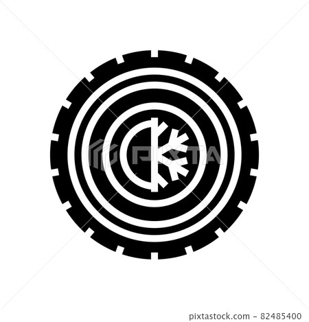 all season tires glyph icon vector illustration 82485400