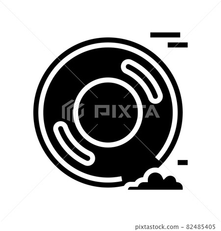 drag racing tires glyph icon vector illustration - Stock Illustration ...