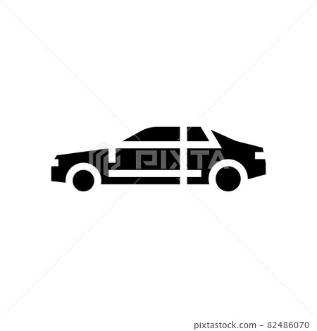 coupe car glyph icon vector illustration coupe car glyph icon vector illustration 82486070