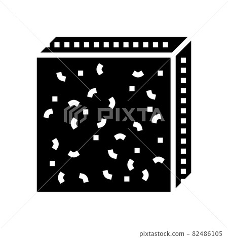 fiber board glyph icon vector illustration fiber board glyph icon vector illustration 82486105
