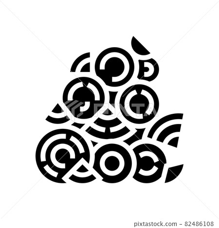 fuel wood glyph icon vector illustration fuel wood glyph icon vector illustration 82486108