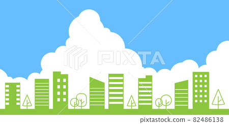 Simple buildings and cumulonimbus Simple buildings and cumulonimbus 82486138