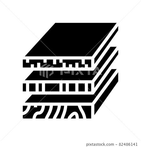 sheets of wood materials glyph icon vector illustration sheets of wood materials glyph icon vector illustration 82486141