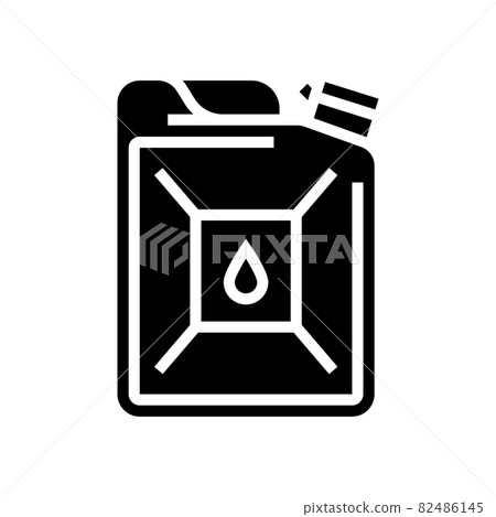 bio-diesel gas station glyph icon vector illustration bio-diesel gas station glyph icon vector illustration 82486145