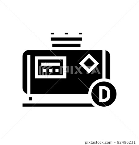 diesel gas station glyph icon vector illustration 82486231