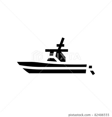 center console boat glyph icon vector illustration 82486555