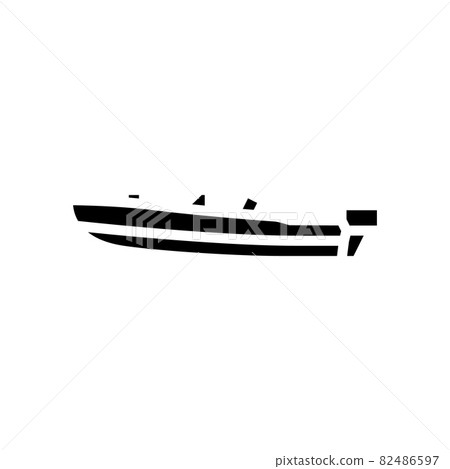 runabout boat glyph icon vector illustration runabout boat glyph icon vector illustration 82486597