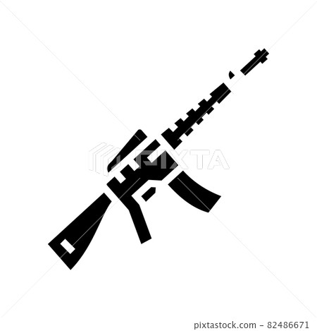 rifle weapon glyph icon vector illustration 82486671