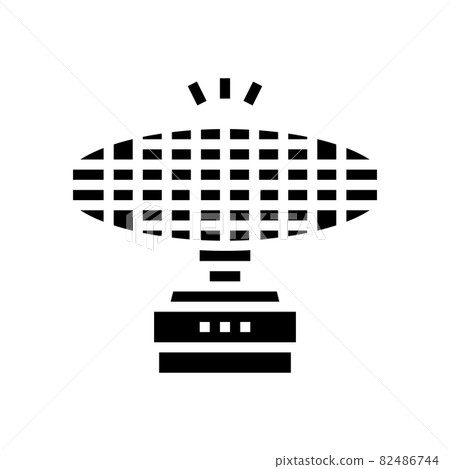 radar equipment glyph icon vector illustration 82486744