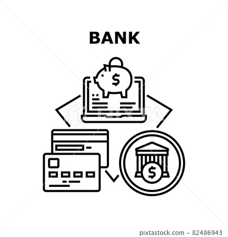 Bank Finance Vector Concept Color Illustration 82486943