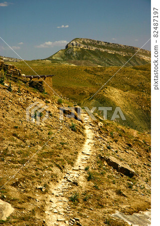 Mountain trails in the Uzbekistan mountain range 82487197