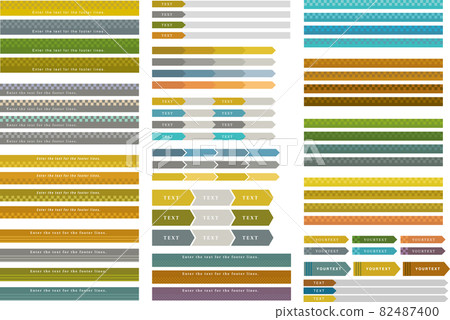 Dull color line header treatment set Dull color line header treatment set 82487400