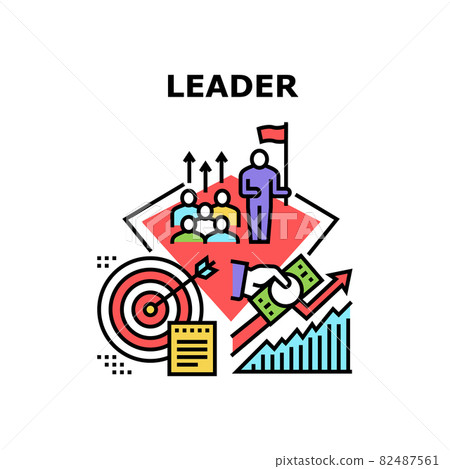 Financial Leader Vector Concept Color Illustration 82487561
