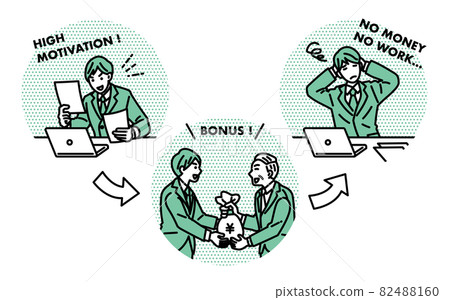 Illustration of undermining effect - Stock Illustration [82488160] - PIXTA