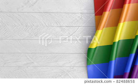 Mockup LGBT flag Mockup LGBT flag 82488658