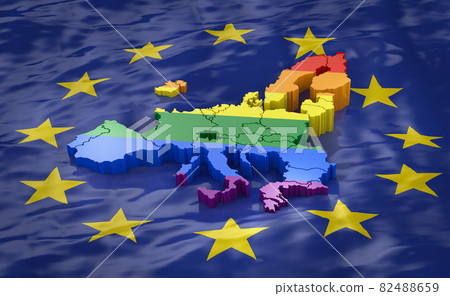 Europe LGBT with EU flag Europe LGBT with EU flag 82488659