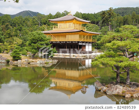 更換茅草屋頂後的中秋金閣寺 更換茅草屋頂後的中秋金閣寺 82489539