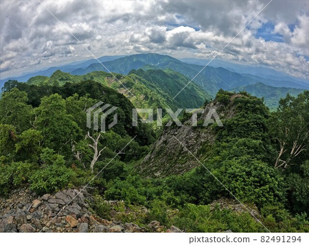 Aizu Komagatake from Aizu Asahidake 82491294