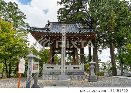 [No. 66 Fudasho] Unbeji Temple Bell Tower [88 places in Shikoku] 82491700