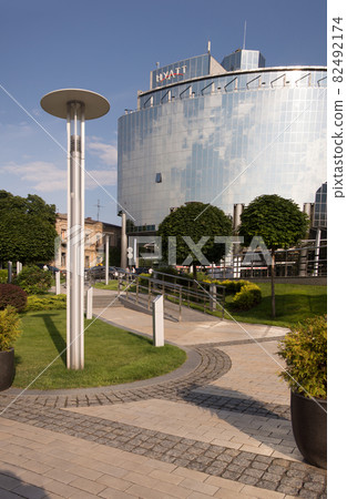 KYIV, UKRAINE, june 2018. Splendid shining Hotel Hyatt KYIV, UKRAINE, june 2018. Splendid shining Hotel Hyatt 82492174