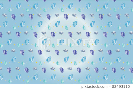 Blue sapphire and aquamarine jewel cut gorgeous glitter pattern, with gradient background color Blue sapphire and aquamarine jewel cut gorgeous glitter pattern, with gradient background color 82493110
