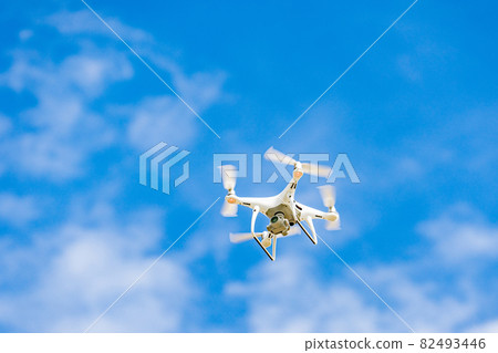 Drone and blue sky 82493446