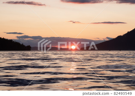 Canadian Nature Landscape View of the Gulf Islands on West Coast 82493549