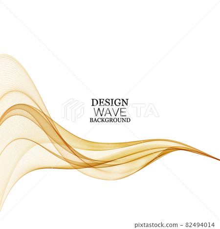 Golden Color Wave Abstract bright background in golden color wave... - Stock Illustration ...