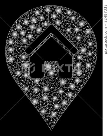 Flare Mesh 2D Realty Map Marker with Flare Spots 82497335