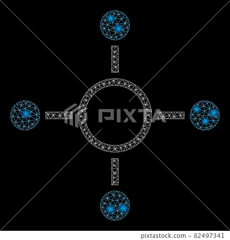 Flare Mesh Carcass Radial Structure with Flash Spots Flare Mesh Carcass Radial Structure with Flash Spots 82497341