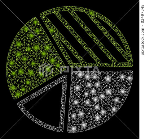 Flare Mesh 2D Pie Chart with Flare Spots Flare Mesh 2D Pie Chart with Flare Spots 82497348