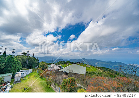 [No. 66 Fudasho] View from Bishamonten Observatory at Unbeji Temple [88 places in Shikoku] 82498217