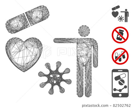 Network Medical Objects Presentation Vector Mesh Network Medical Objects Presentation Vector Mesh 82502762