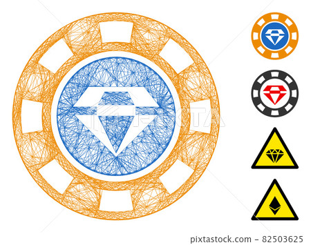 Network Gem Casino Chip Vector Mesh Network Gem Casino Chip Vector Mesh 82503625