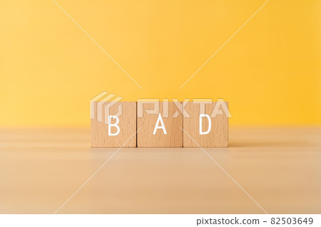 Building blocks labeled "BAD" 82503649