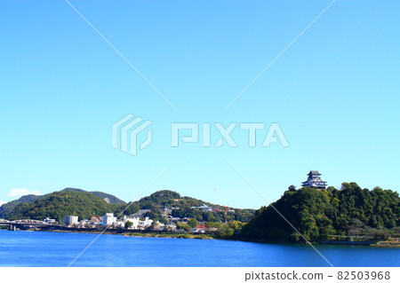 犬山市的風景、國寶犬山城和木曾川 犬山市的風景、國寶犬山城和木曾川 82503968